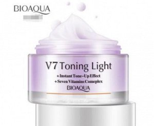 BioAqua V7 Toning Light корректирующая основа под макияж (сиреневая)