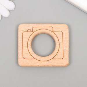 Декор для творчества дерево «Фотоаппарат», 6x5 см
