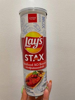 Lay's Stax Seafood XO Sauce 107g - Лэйс Стакс морепродукты с соусом