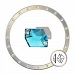 Стразы пришивные космик Aquamarine 13x17 мм