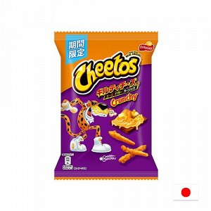 Cheetos Crunchy Cheese & Butter & Garlic 60g - Японские Кранчи Читос Сыр с маслом и чесноком