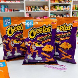 Cheetos Crunchy Cheese & Butter & Garlic 60g - Японские Кранчи Читос Сыр с маслом и чесноком