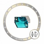 Стразы пришивные космик Blue Zircon 13x17 мм