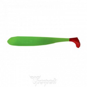 Виброхвост Jumbo 4,95"/12.5 см Lime & Red 5шт. (HS-7-021) Helios