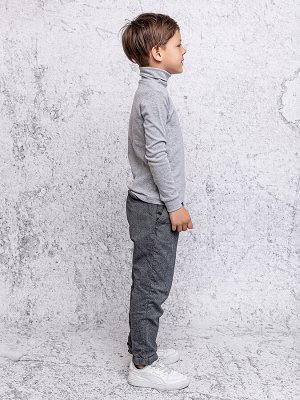 Водолазка подростковая для мальчика с длинным рукавом цвет Серый меланж