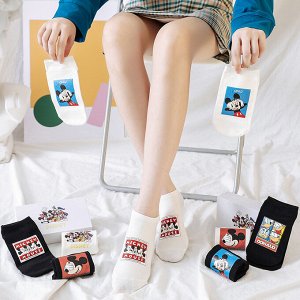 Подарочный набор носков Микки Маус цвет белый, единый размер 36-43