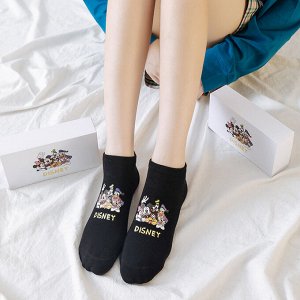 Подарочный набор носков Микки Маус цвет черный, единый размер 36-43