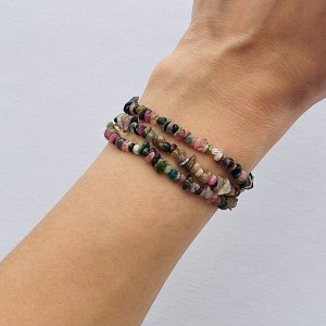 Бусины для рукоделия из Турмалина микс крошка