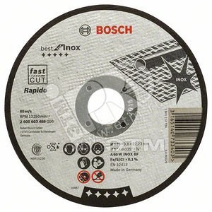 Отрезной круг Best for INOX 125x0,8мм, прямой