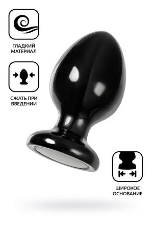 Анальная втулка TOYFA POPO Pleasure Cetus ?, PVC, черная, 13 см, ? 6,8 см