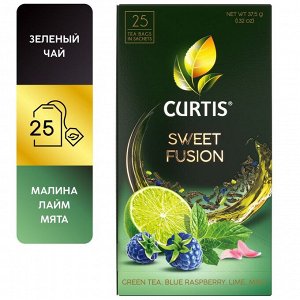 Чай Curtis Sweet Fusion 1.5*25пак (1/12) зеленый сашет 102234