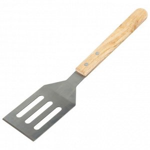 Набор для барбекю Maclay: вилка, щипцы, лопатка, нож, 33 см
