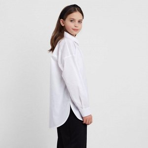 Рубашка для девочки MINAKU цвет белый, рост 152 см
