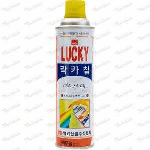 Краска-аэрозоль LUCKY желтая, 530мл (1/40) Lc-350