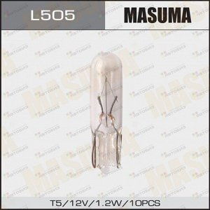 Лампа б/ц MASUMA 12v 1,2W T5 (уп.10шт) L505
