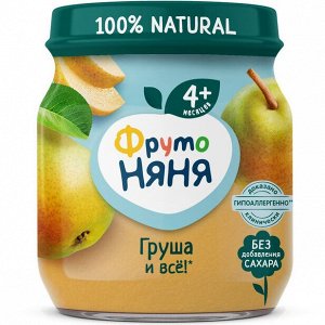 ФРУТОНЯНЯ Пюре 100г груша натуральное