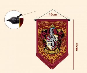 Вымпел (флаг) "Гарри Поттер" Хогвартс/Факультеты