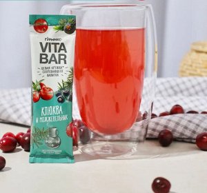 Основа для напитка Vita Bar клюква/можжевельник 33г п/п (1бл.х21)(1х4) (1#24) Россия ()(шк 3011) р