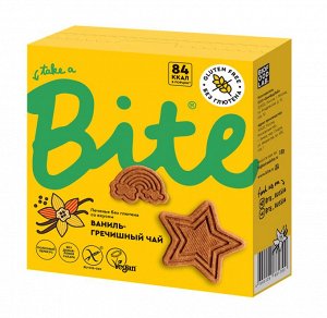 Скидка! Печенье Bite "Ваниль-гречишный чай" 115гр