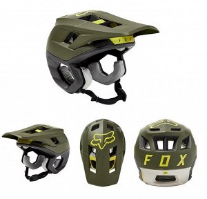 Велосипедный шлем Fox  DROPFRAME PRO MIPS. Зеленый