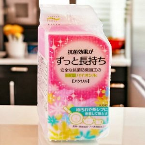 Губка для посуды с антибактериальной обработкой AISEN (Япония)
