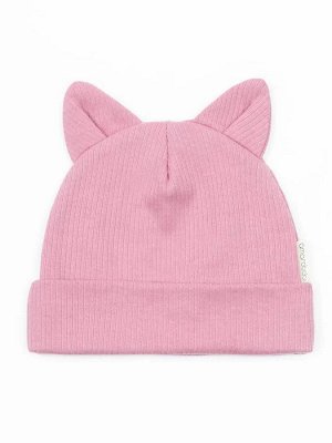 Чепчик (шапочка) детская AMAROBABY Fashion Cat, розовый