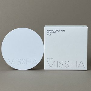 Missha Кушон тональный увлажняющий №21 (светлый беж.)  Magic Cushion Moist Up SPF50+/PA+++, 15 г