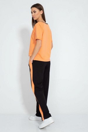 Костюм Костюм Kivviwear 403823063103 морковный 
Сезон: Лето
Рост: 170

Легкий и стильный костюм для летнего сезона, а так же для занятий спортом. Футболка с V-образным вырезом и рукавом реглан подчер