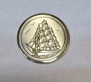 Северная Чернь Монета сувенирная из серебра