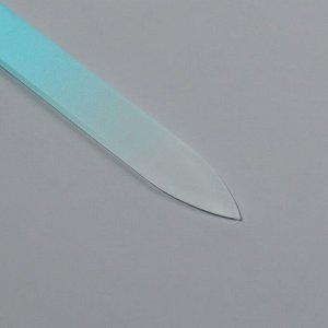 Пилка стеклянная для ногтей, 9 см, в чехле, цвет МИКС