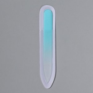 Пилка стеклянная для ногтей, 9 см, в чехле, цвет МИКС