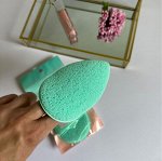 Спонж косметический с карманом для умывания лица &quot;Капелька&quot;