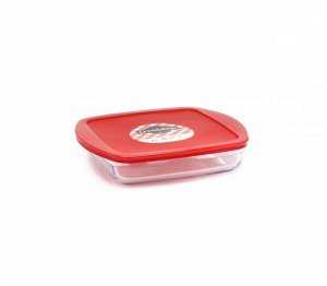 Блюдо квадратное с крышкой Pyrex O CUISINE 20x17x5.5см, 1л