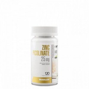 Цинк MAXLER Zinc Picolinate 25мг - 120 капс.