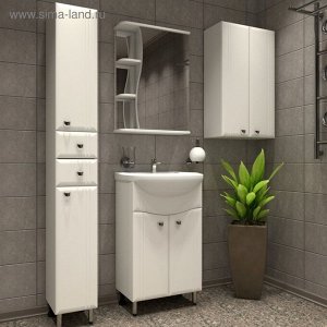 Шкаф навесной для ванной комнаты "Тура 6001", 60 х 24 х 80 см