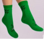 Носки подростковые зеленый