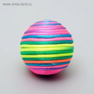 Мяч текстильный "Полосатик", 4,8 см, микс цветов   3278967