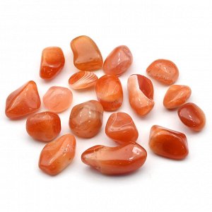 Сердолик полосчатый галтовка фракция 15-25мм, упаковка 100г (M)