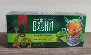 Чай зеленый байховый "Чайная мастерская ВЕКА" сорт высший 25 шт.