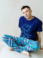 23103 Пижама мужская синяя