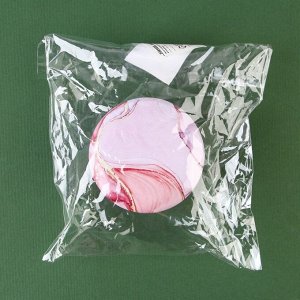 Свеча интерьерная в жестяной баночке «Розовый мрамор», аромат карамель, 6 х 6 х 4 см