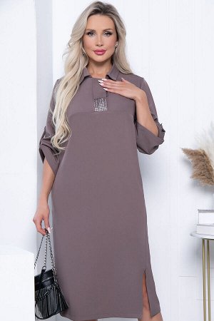 Платье "Сабина" (какао) П7121