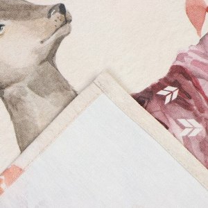 Новогодний подарочный набор Этель "Тепло внутри": кухонное полотенце 40х73см, прихватка 17х17см; хлопок 100%