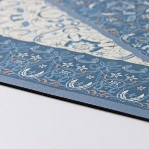 Коврик для дома Доляна "Кантри", 38х58 см, цвет синий