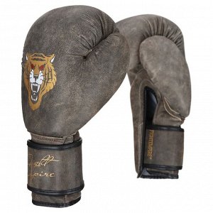 Перчатки боксёрские FIGHT EMPIRE, RETRO, кожа, размер 8 oz