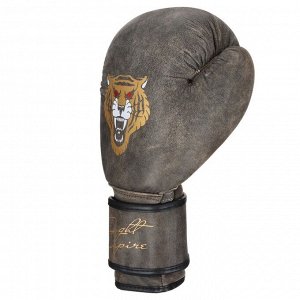 Перчатки боксёрские FIGHT EMPIRE, RETRO, кожа, размер 8 oz