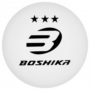 Набор мячей для настольного тенниса BOSHIKA Expert 3*, d=40+ мм, 6 шт., цвет белый