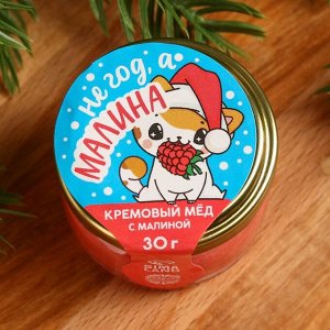 Крем-мёд «Не год, а малина», вкус: малина, 30 г.