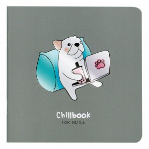 Записная книжка 170*170 мм 40л. на скрепке MESHU &quot;&quot;Chillbook&quot;&quot;, soft-touch ламинация, выборочный УФ-ла