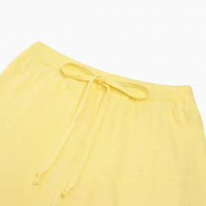 Комплект женский (джемпер, шорты) MINAKU: Casual Collection, цвет лимон
